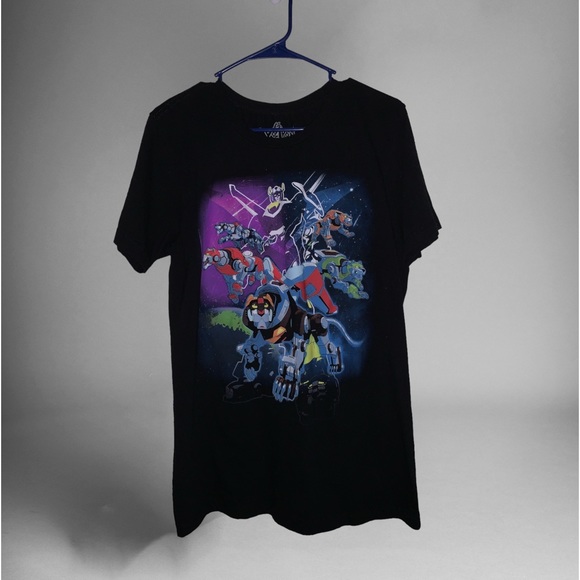 Like New/New w/o tag VOLTRON Defender Of The Universe Medium Black Graphic Tee - Picture 3 of 6